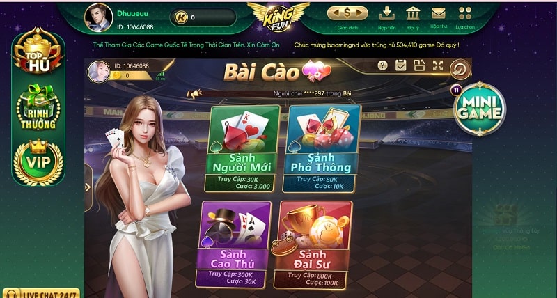 Giải đáp mọi thắc mắc xoay quanh Bài Cào tại cổng game Choang Club và King Fun 